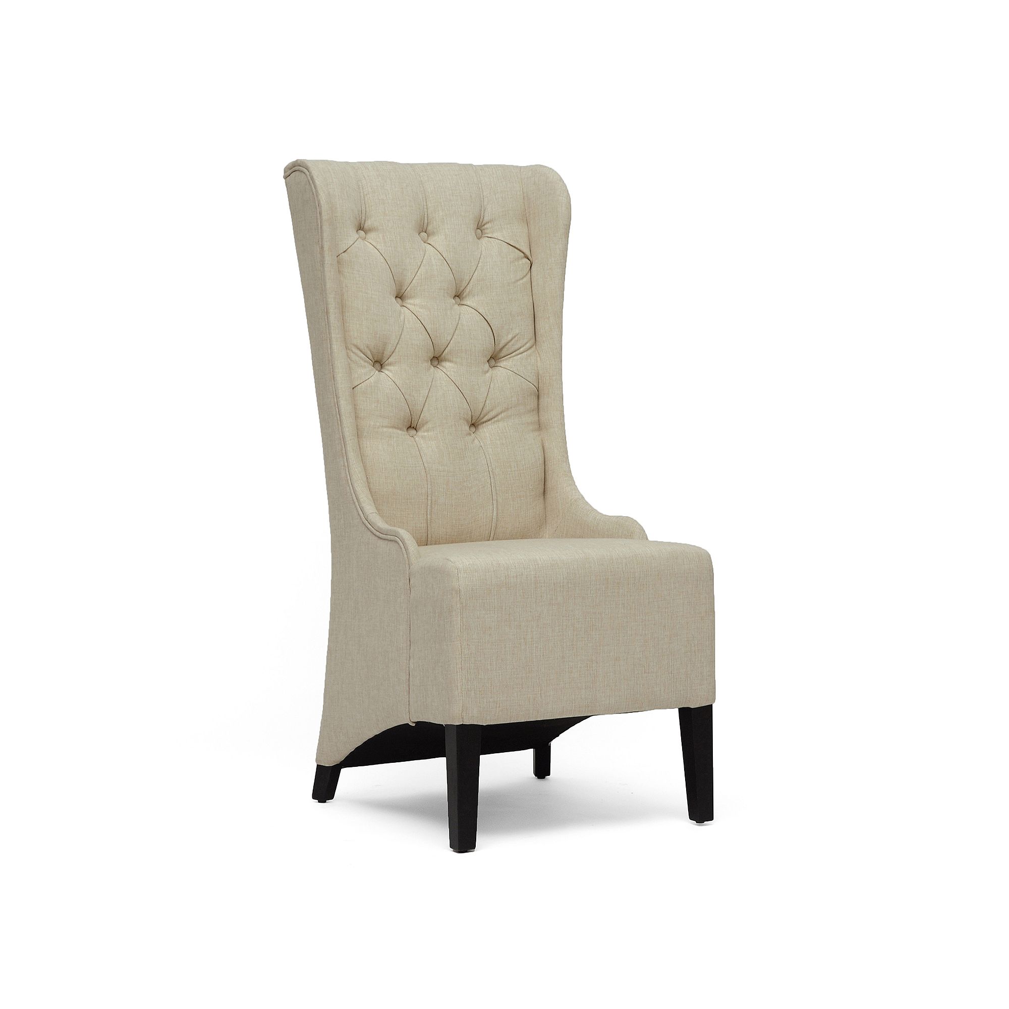 Baxton Studio Vincent Accent Chair, Beige
