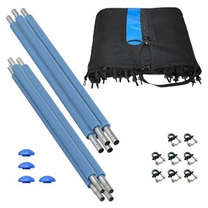 Upper Bounce 4-Pole Trampoline Mesh Enclosure Set for 12-ft. Trampoline Frames