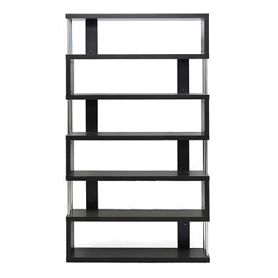 Baxton Studio Barnes 6-Shelf Bookcase