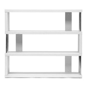 Baxton Studio Barnes 3-Shelf Modern Bookcase