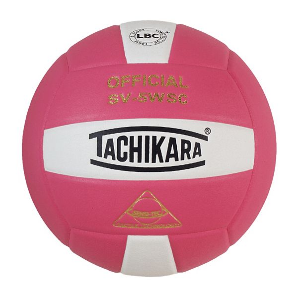 Tachikara Official SV5WSC Microfiber Composite Leather Volleyball - Pink White