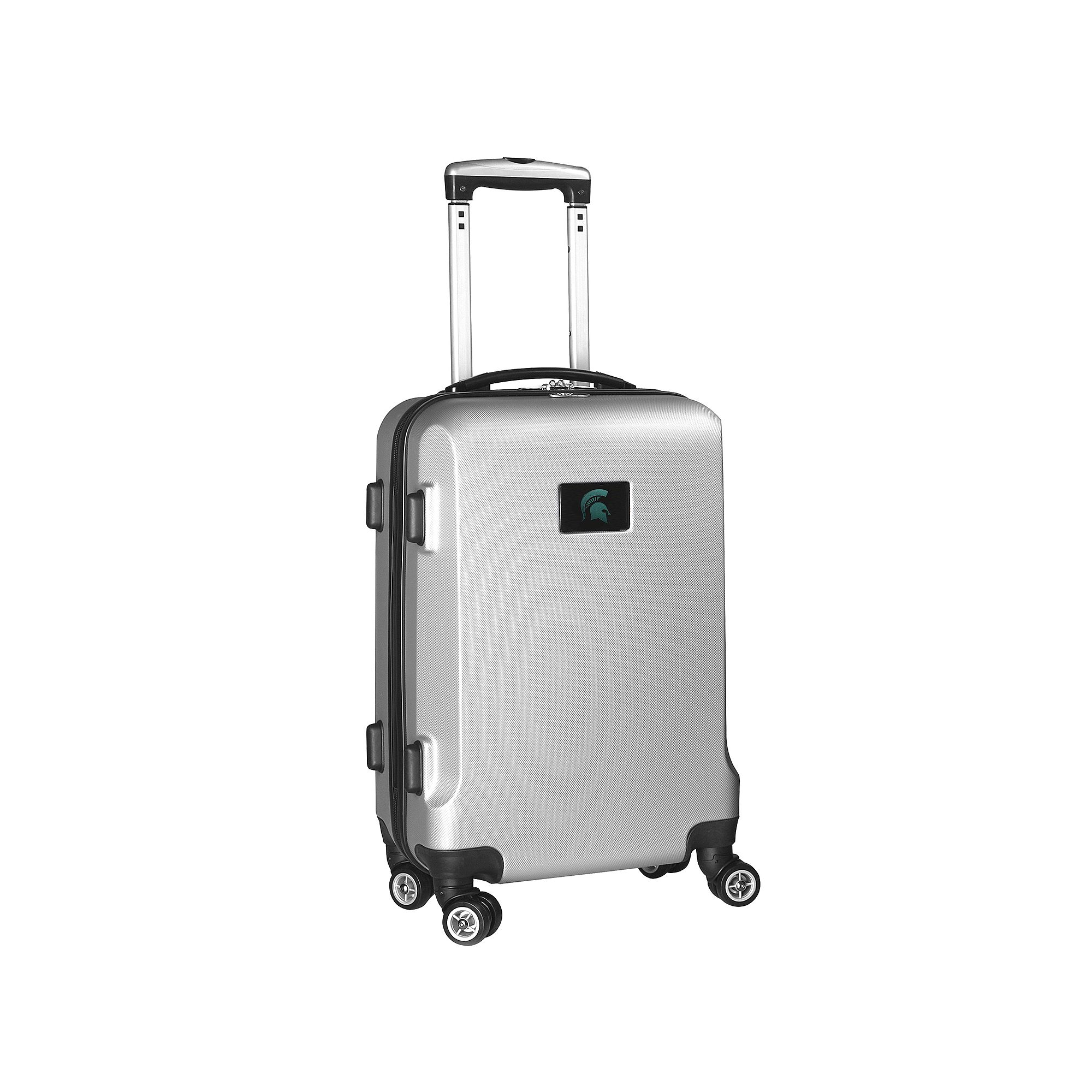 Michigan State Spartans 19 1/2-in. Hardside Spinner Carry-On, Silver