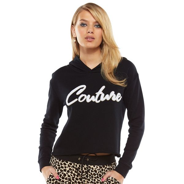 Juicy Couture Cropped French Terry Hoodie - Women's