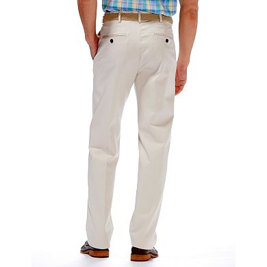 Men's Haggar® Work to Weekend® Classic-Fit Flat-Front No-Iron Expandable Waist Pants