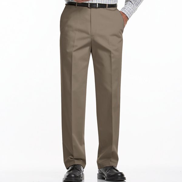 Men's Haggar® Work to Weekend® Classic-Fit Flat-Front No-Iron Expandable  Waist Pants