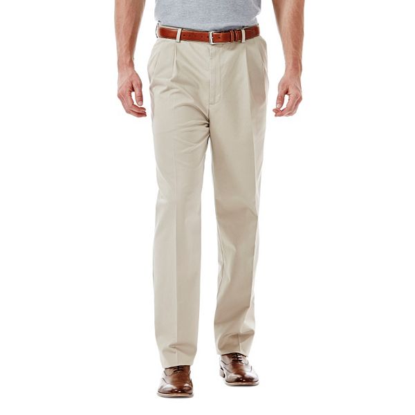 Men's Haggar® Work to Weekend® Classic-Fit Pleated Expandable Waist Pants