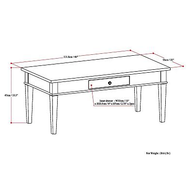 Simpli Home Carlton Coffee Table