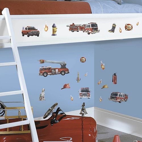 Fire Truck Peel & Stick Wall Decals