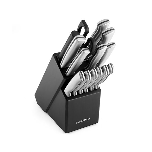 Farberware Cutlery Set Forged Bread Chef Utility Assorted Stainless Steel  15 Pc