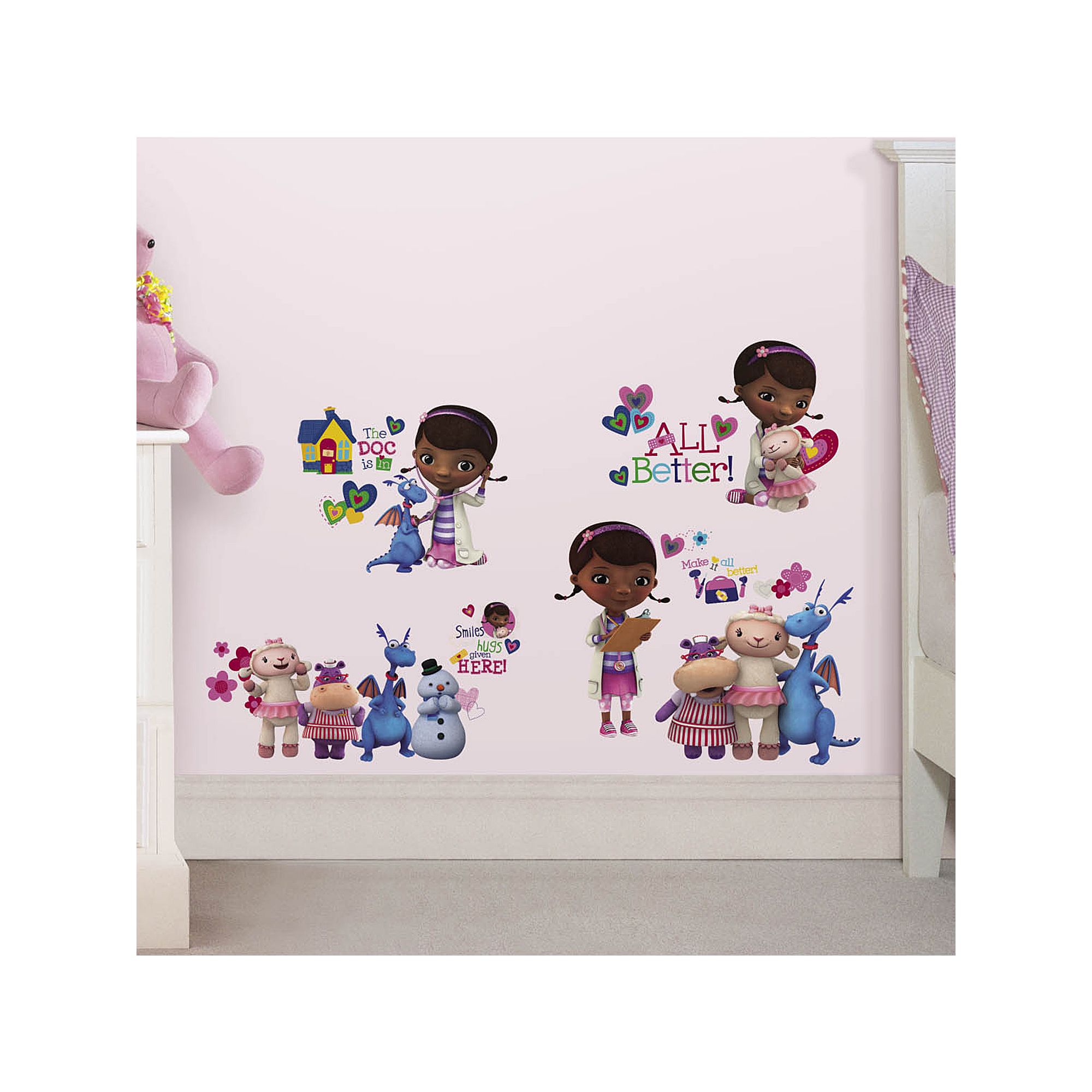 Disneys Doc McStuffins Peel & Stick Wall Decals, Multicolor