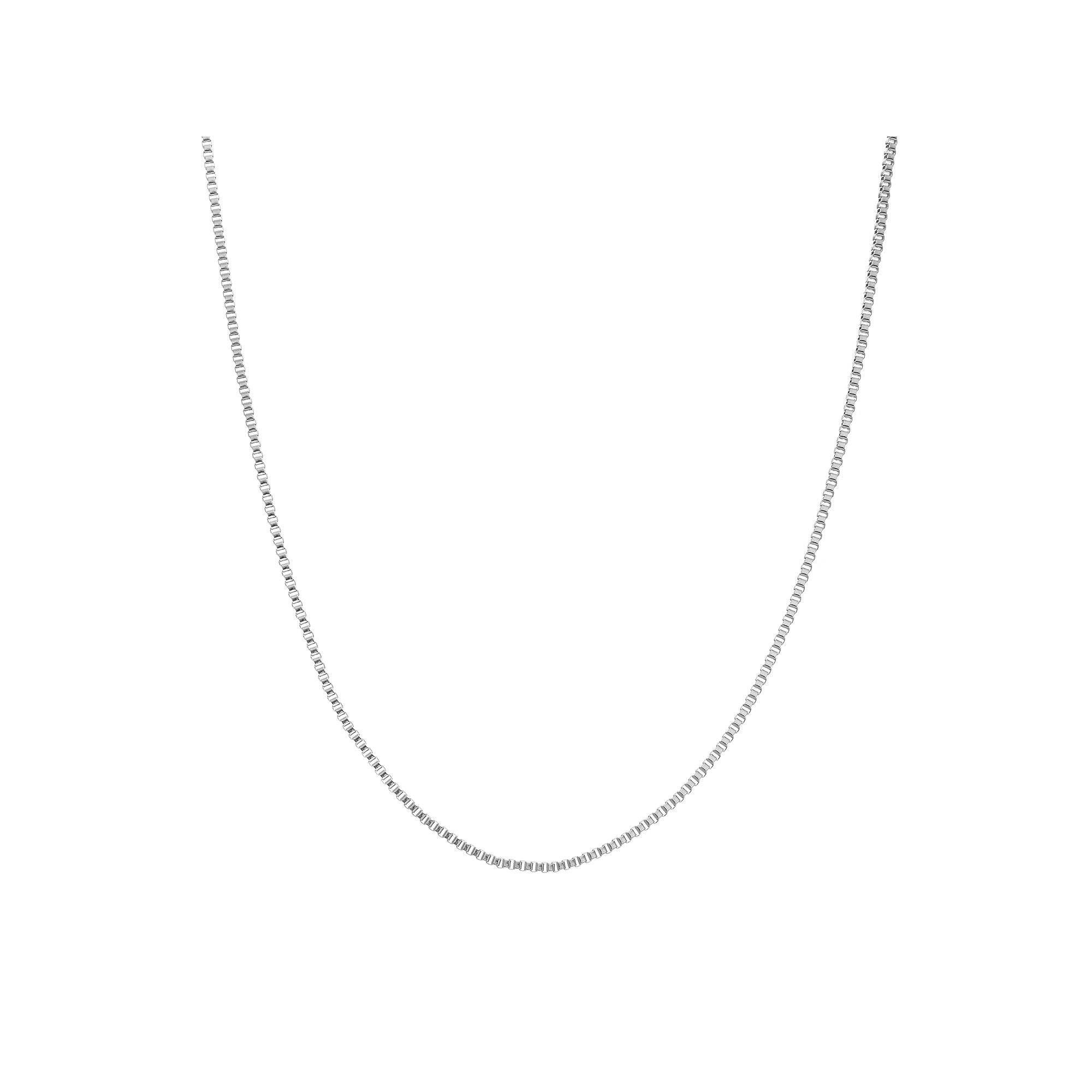 Blue La Rue Stainless Steel Box Chain Necklace - 18 in., Womens, Size: 18