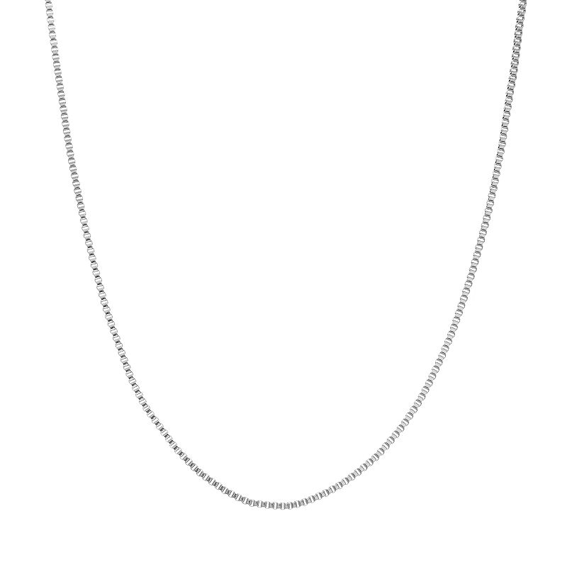 Blue La Rue Stainless Steel Box Chain Necklace - 18 in., Womens, Size: 18