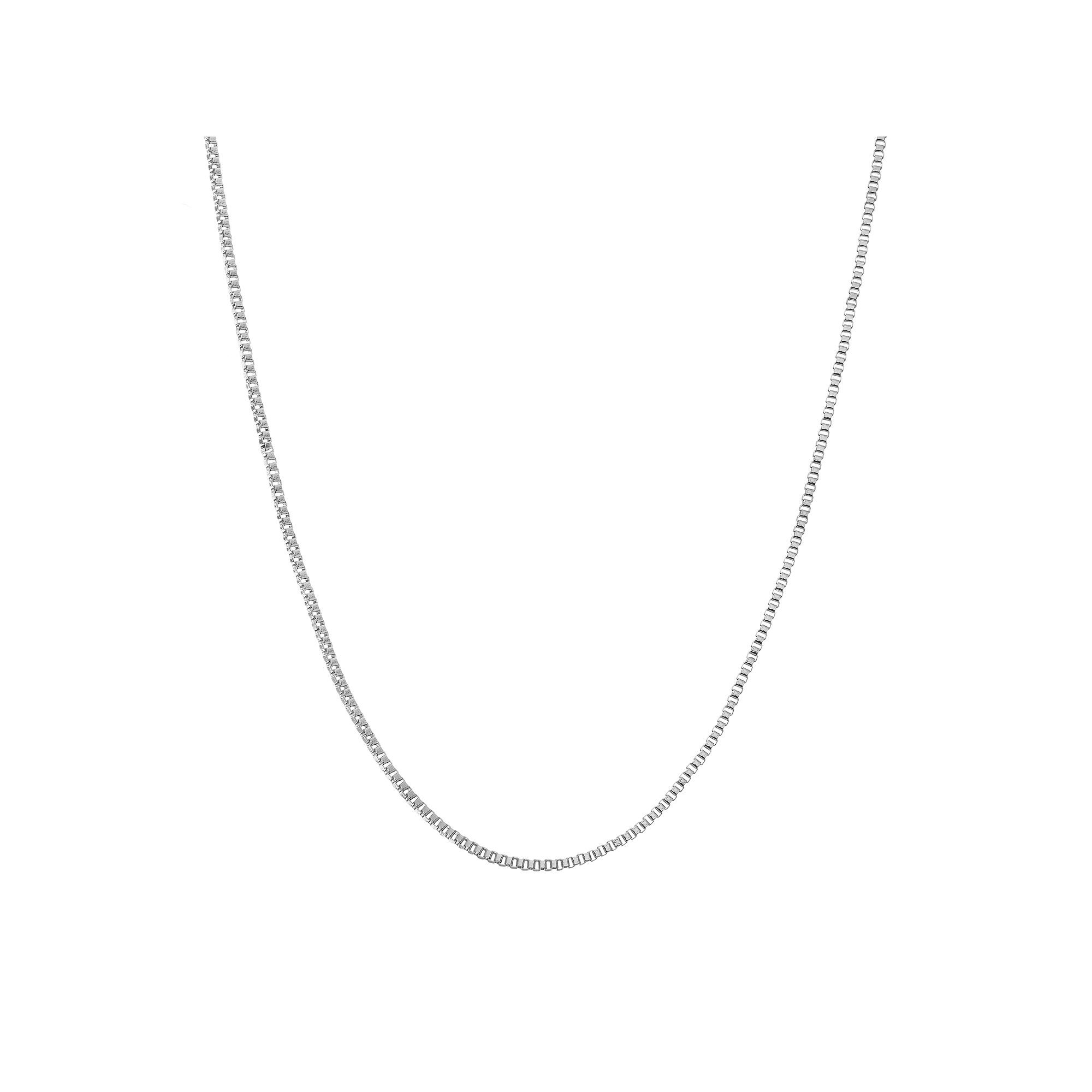 Blue La Rue Stainless Steel Box Chain Necklace - 24 in., Womens, Size: 24