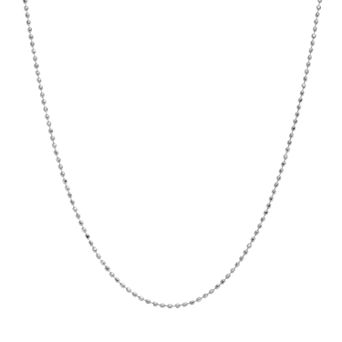Blue La Rue Stainless Steel Bead Chain Necklace