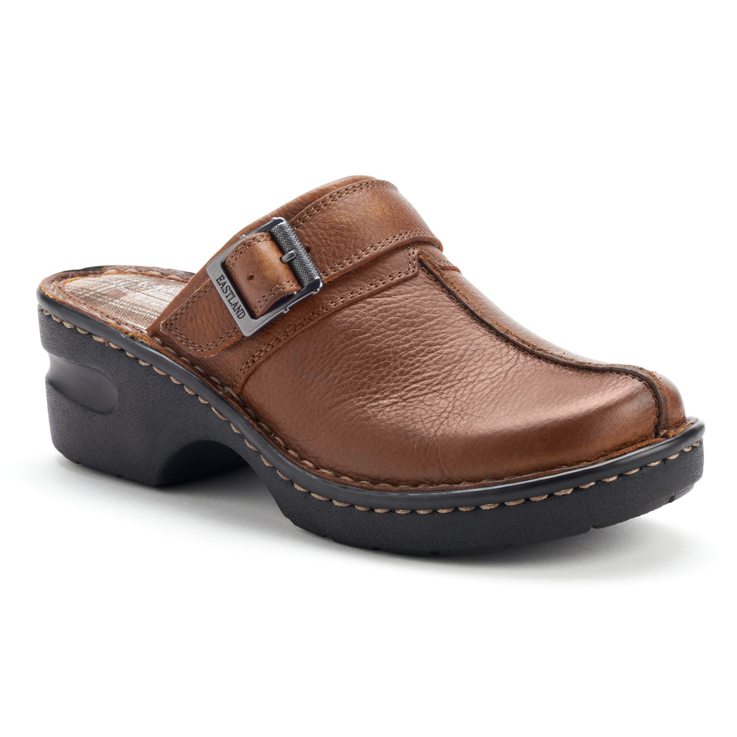 eastland leather clogs