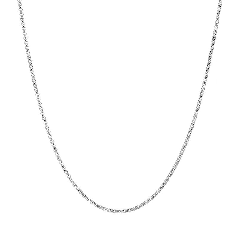 Blue La Rue Stainless Steel Rolo Chain Necklace - 24 in., Womens, Size: 2