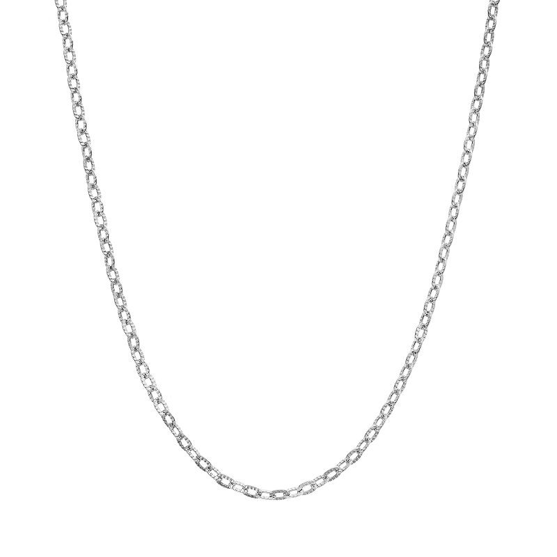 Blue La Rue Stainless Steel Rolo Chain Necklace - 18 in., Womens, Size: 1