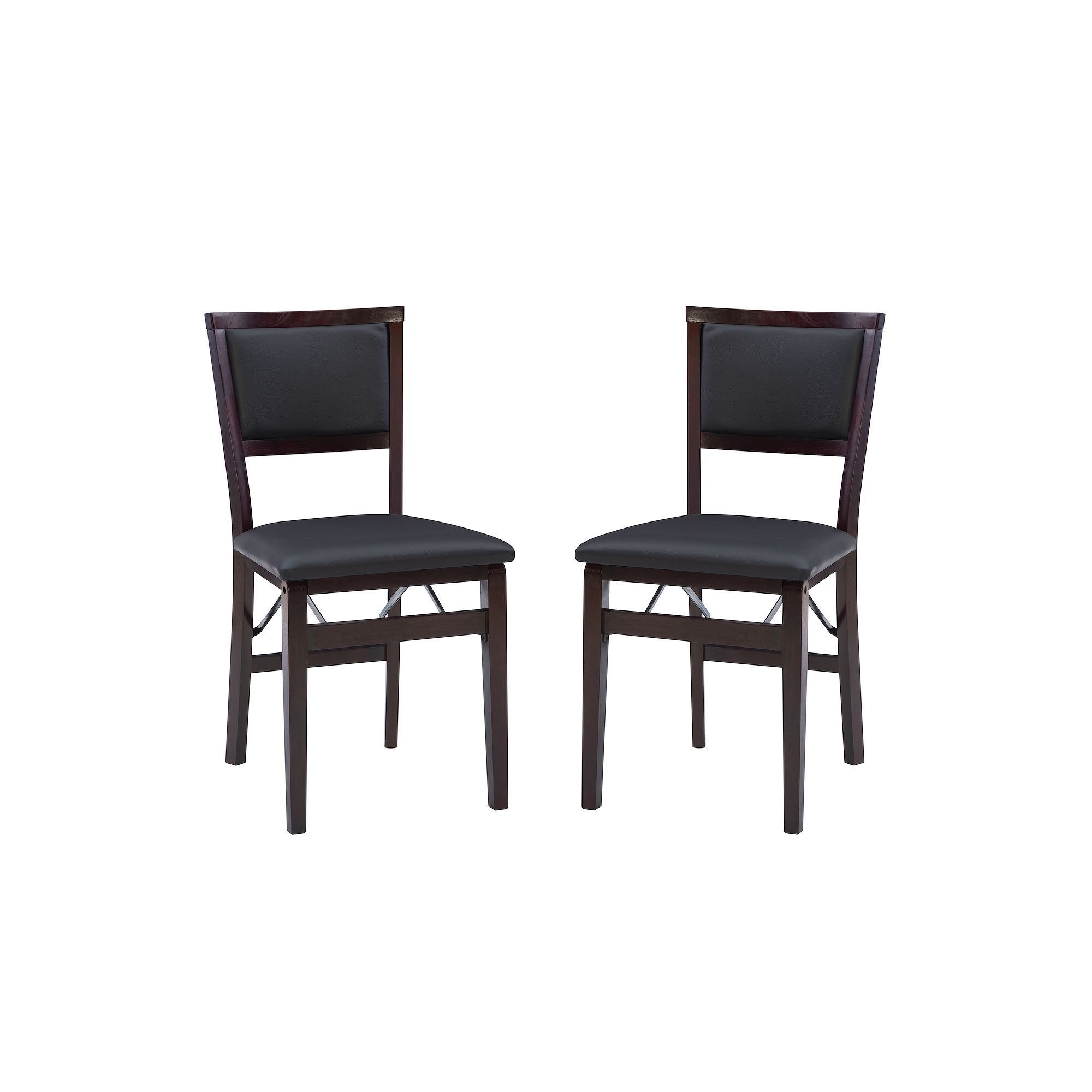 Linon Keira 2-pack Folding Chair Set, Brown