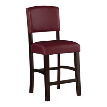 Linon Monaco Red Counter Stool
