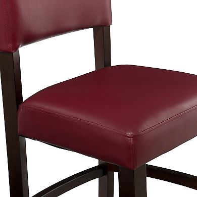 Linon Monaco Red Counter Stool