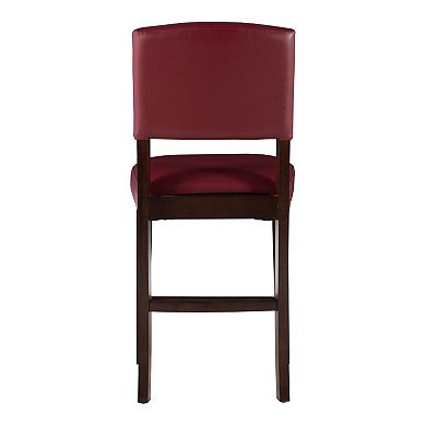 Linon Monaco Red Counter Stool