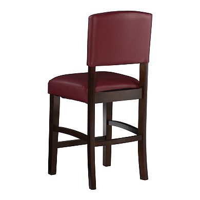 Linon Monaco Red Counter Stool