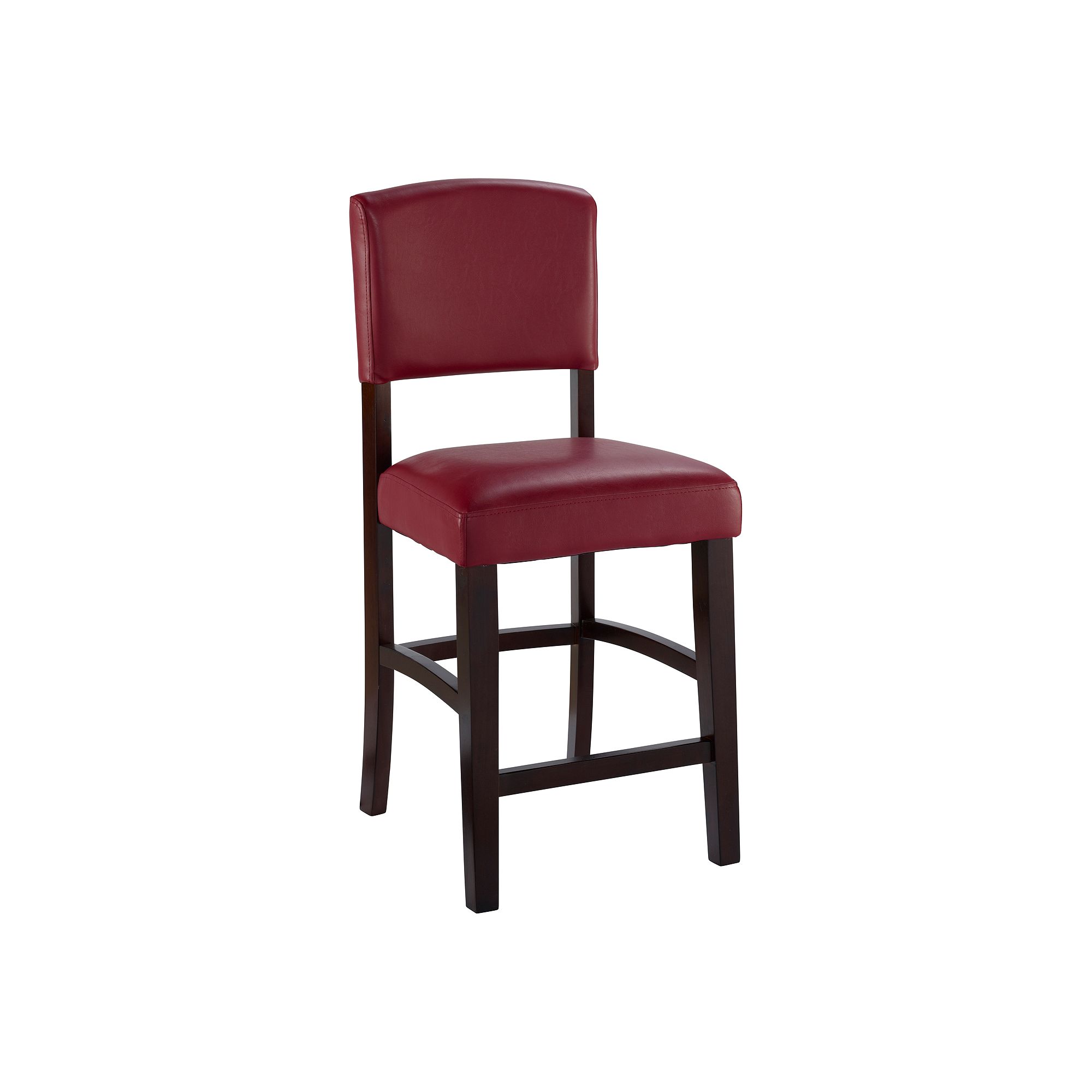 Linon Monaco 44.8-in. Bar Stool, Dark Red