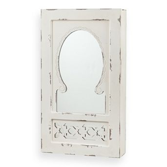 Southern Enterprises Ivana Mirrored Wall-Mount Jewelry Armoire