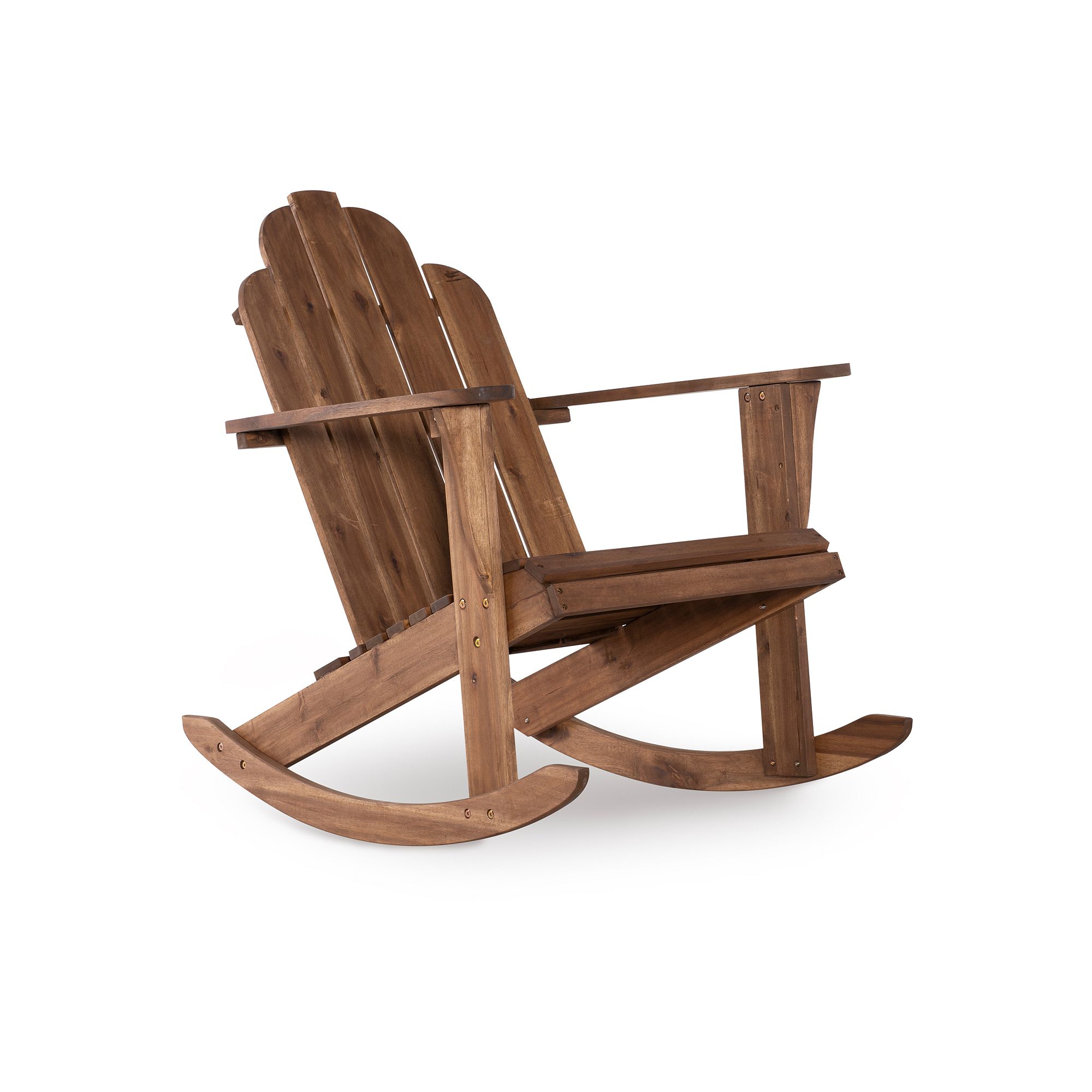Linon Adirondack Rocking Chair, Brown