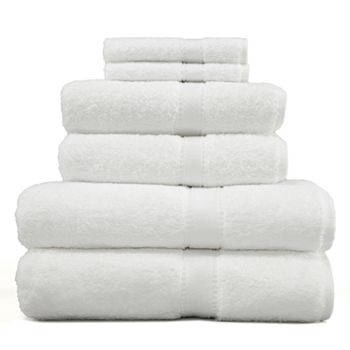 Linum Home Textiles Terry 6-Piece Towel Combination Set White