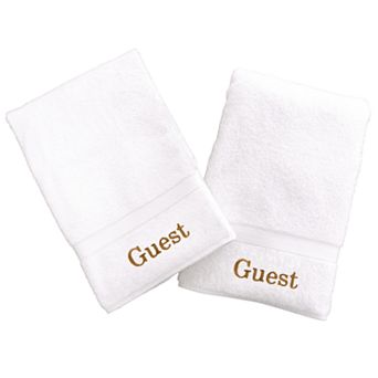 Linum Home Textiles Terry 2 pk ''Guest'' Hand Towels