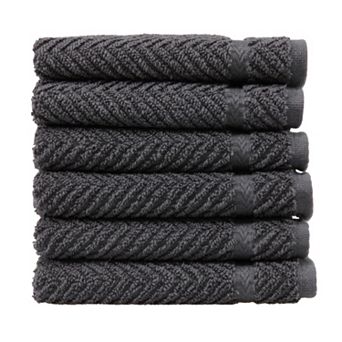 Linum Home Textiles Herringbone 6 pk Washcloths