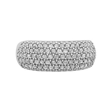 Jewelexcess 1 Carat T. W. Diamond Sterling Silver Ring