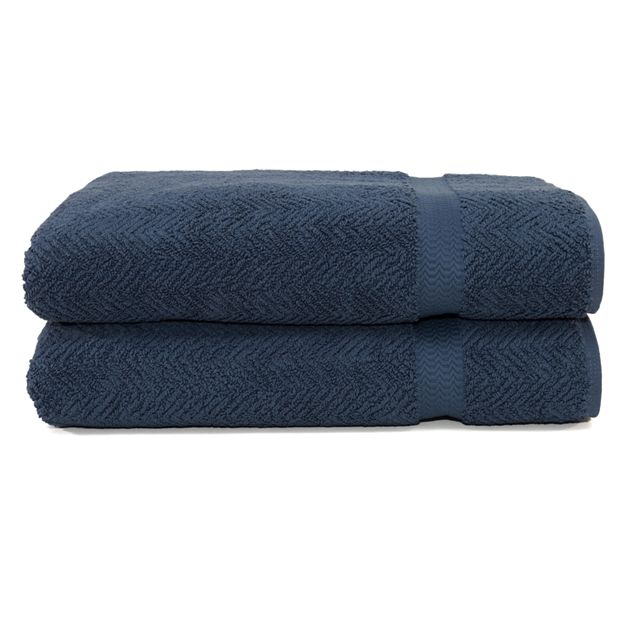 Linum Home Textiles Herringbone 2 pk. Bath Towels