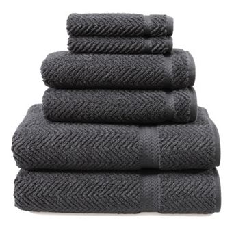 Linum Home Textiles Herringbone 6 pc Bath Towel Set