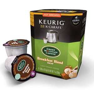 Keurig® K-Carafe™ Pod Green Mountain Coffee Breakfast Blend Decaf Coffee - 8-pk.