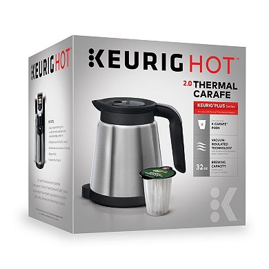 Keurig® 2.0 4-Cup Stainless Steel Thermal Coffee Carafe