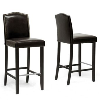 Baxton Studio 2 pc Libra Bar Stool Set