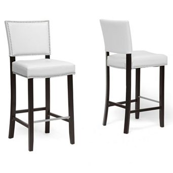 Baxton Studio 2 pc Aries Bar Stool Set