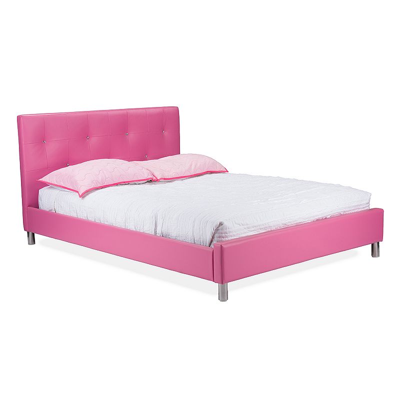 99790996 Baxton Studio Barbara Bed - Full, Pink sku 99790996