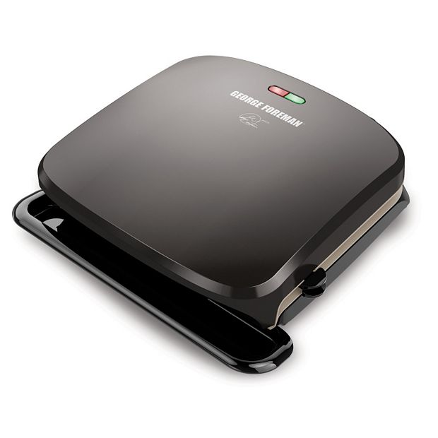 George Foreman 4-Serving Removable Ceramic Plate Grill