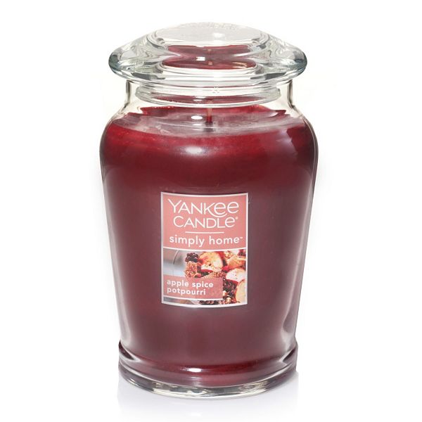 Yankee Candle simply home Apple Spice Potpourri 19oz. Jar Candle