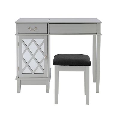 Linon Lattice 2-piece Vanity Set