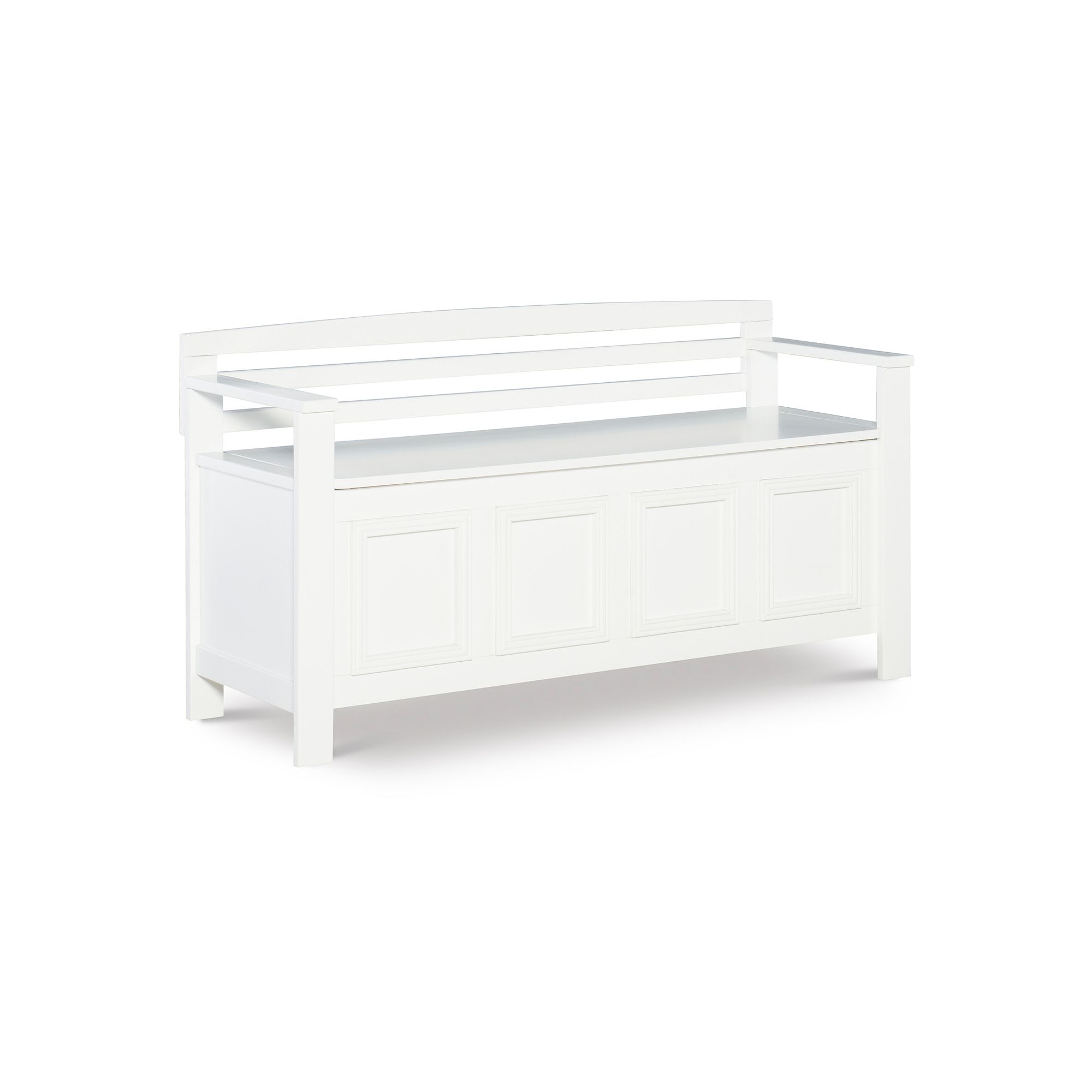 Linon Laredo Storage Bench, White