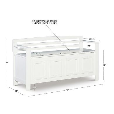 Linon Laredo Storage Bench