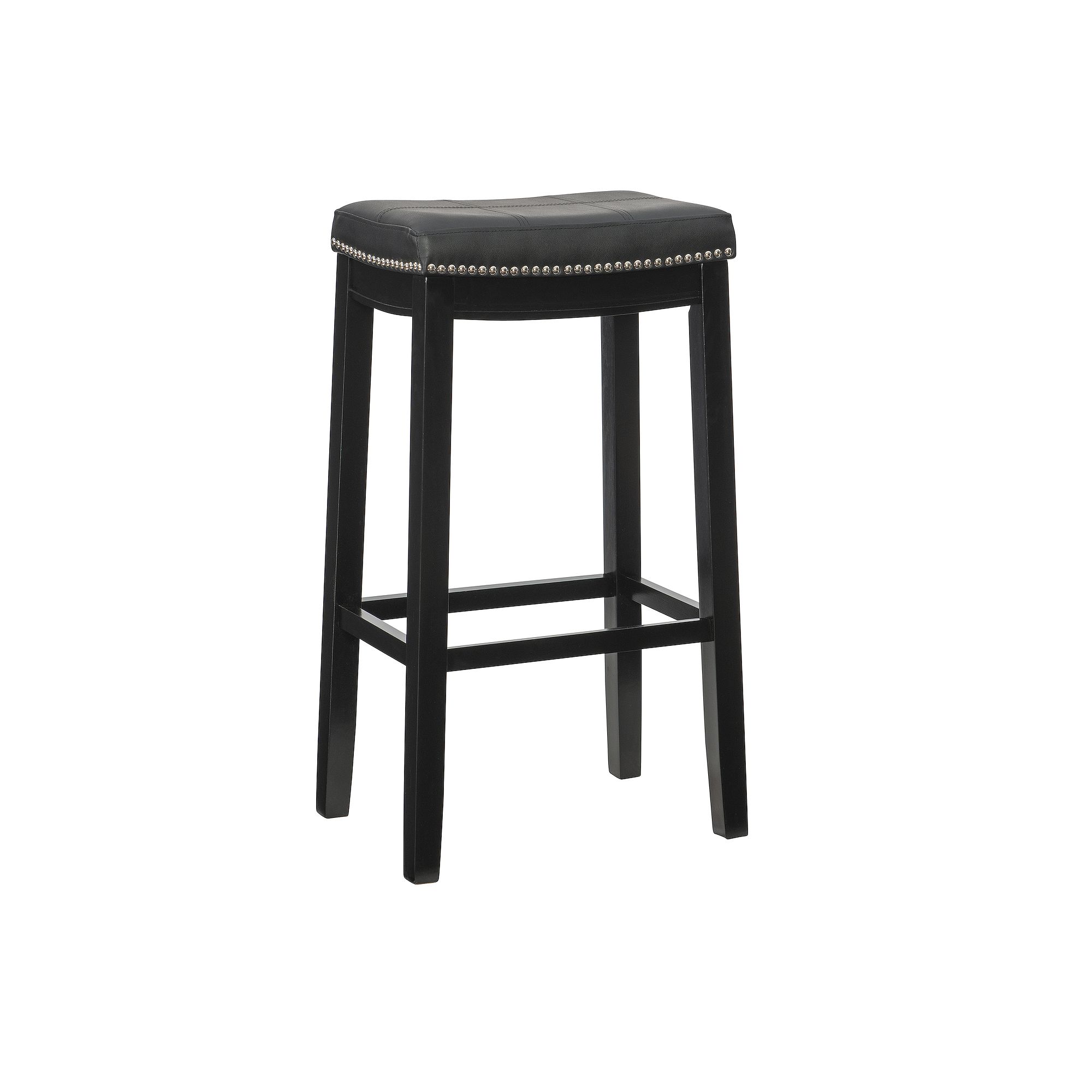 Linon Claridge Bar Stool, Black