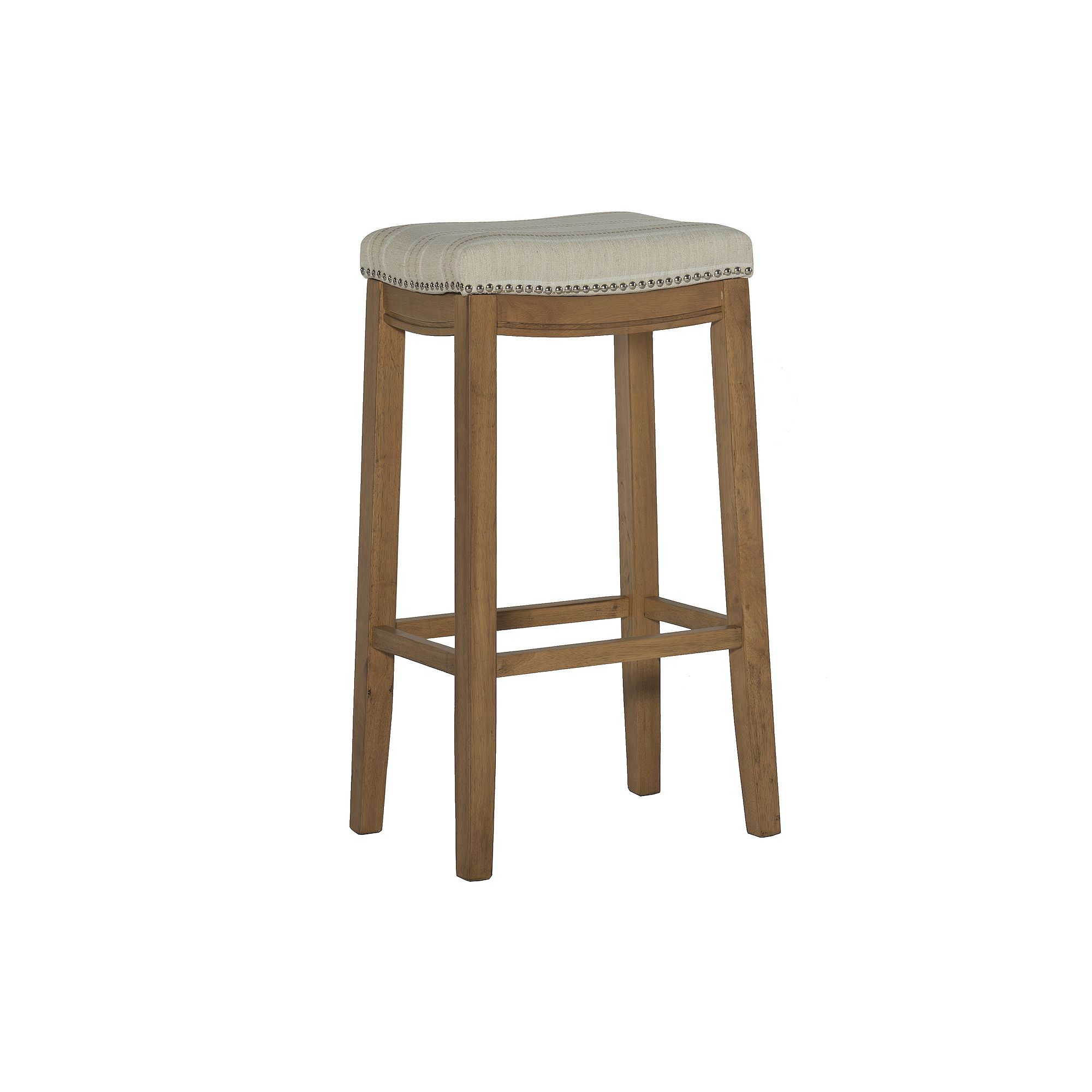 Linon Claridge Bar Stool, Rustic Brown
