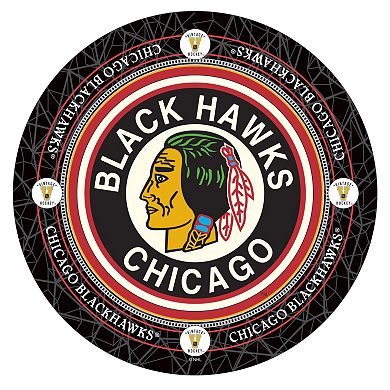 Chicago Blackhawks Chrome Pub Table