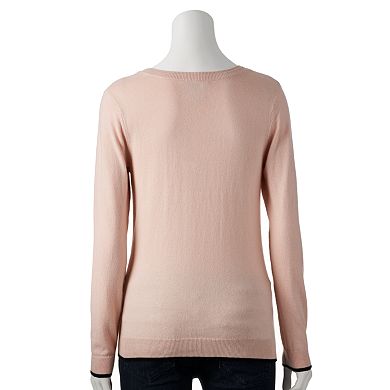 Women's ELLE™ French Applique Sweater