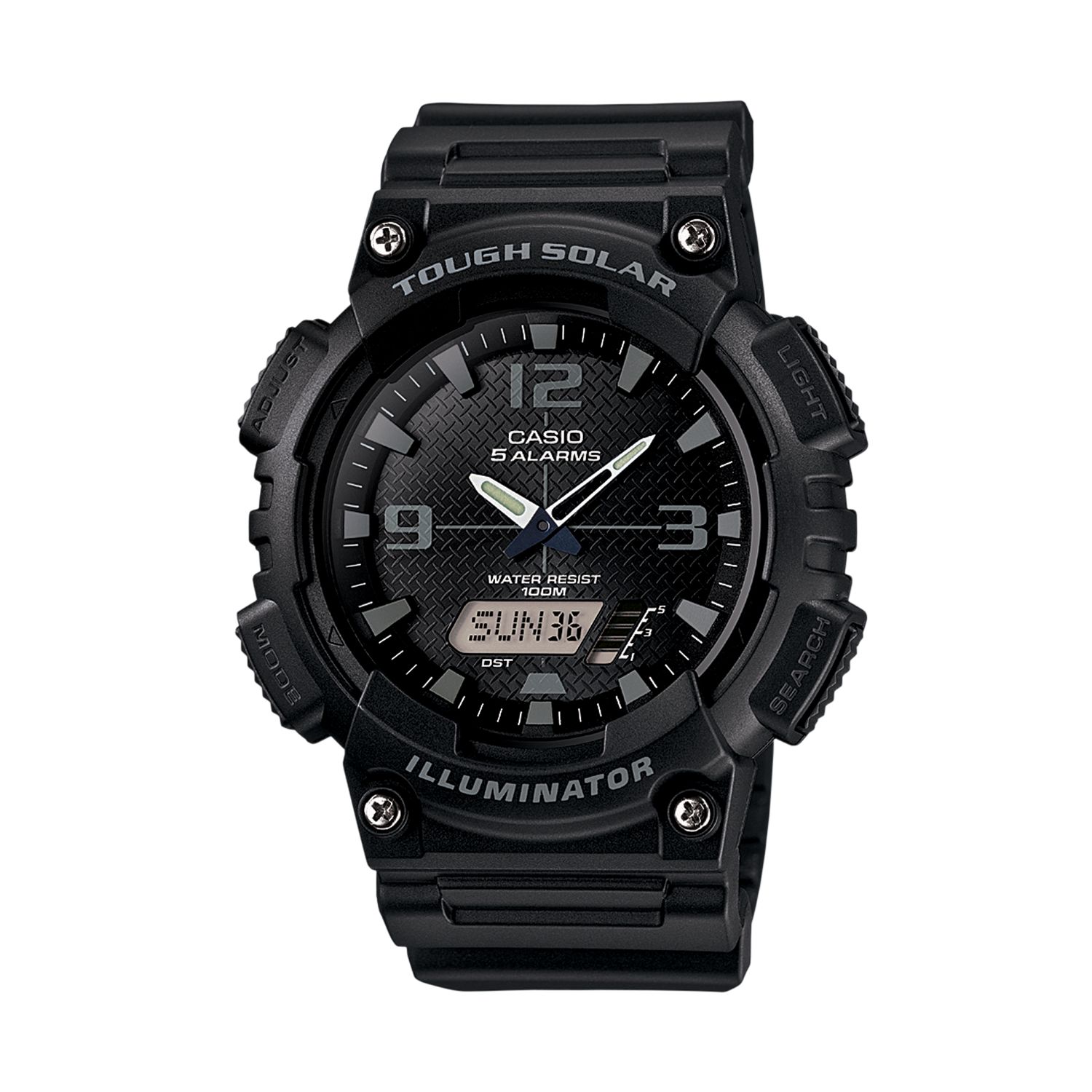 how to change time on casio tough solar illuminator